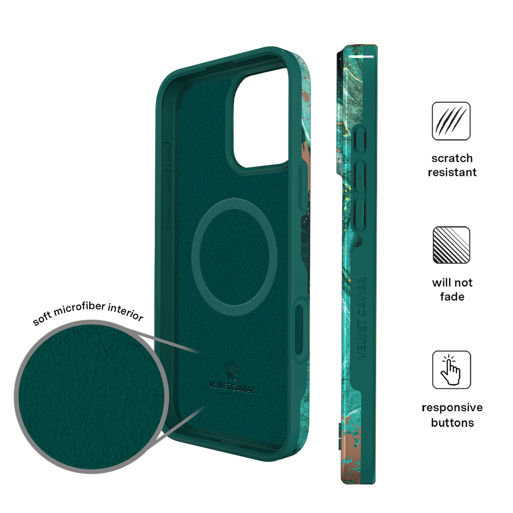 Emerald Marble iPhone Case