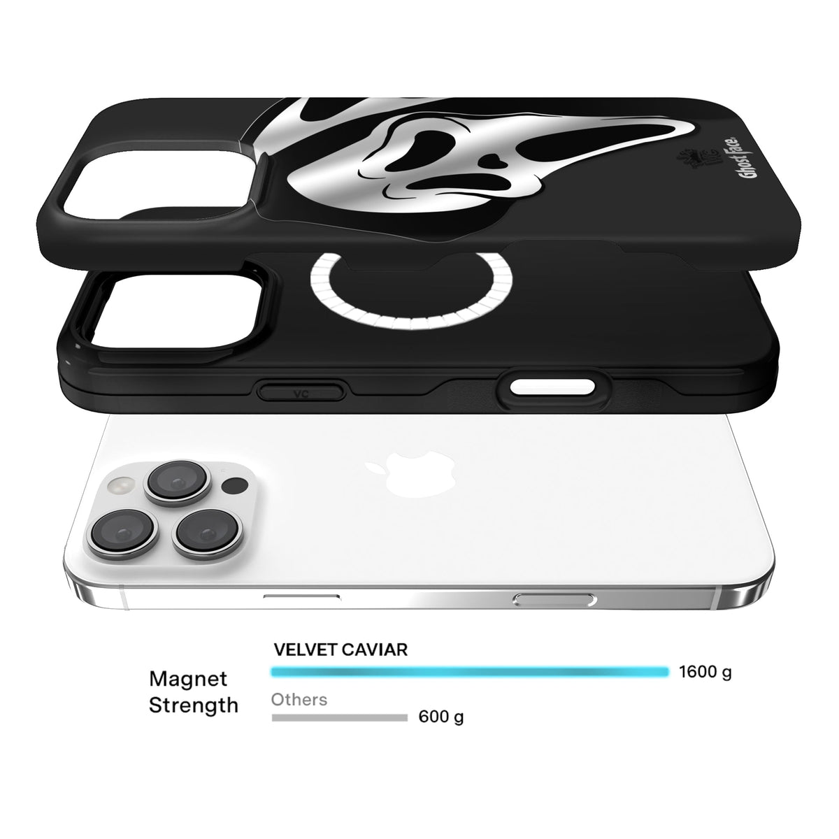 Ghost Face Killer Chrome iPhone Case