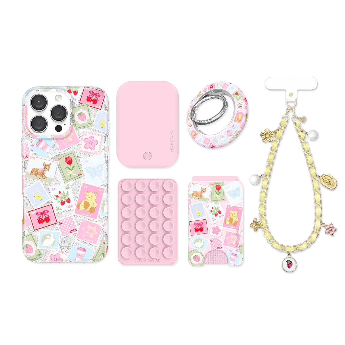 Spring Whimsy Stamps Glitter iPhone Bundle Set