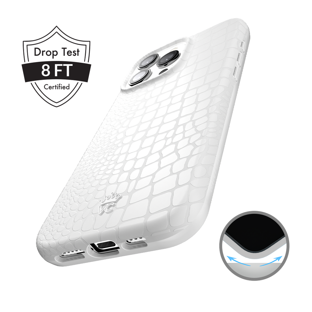 White Croc iPhone Case