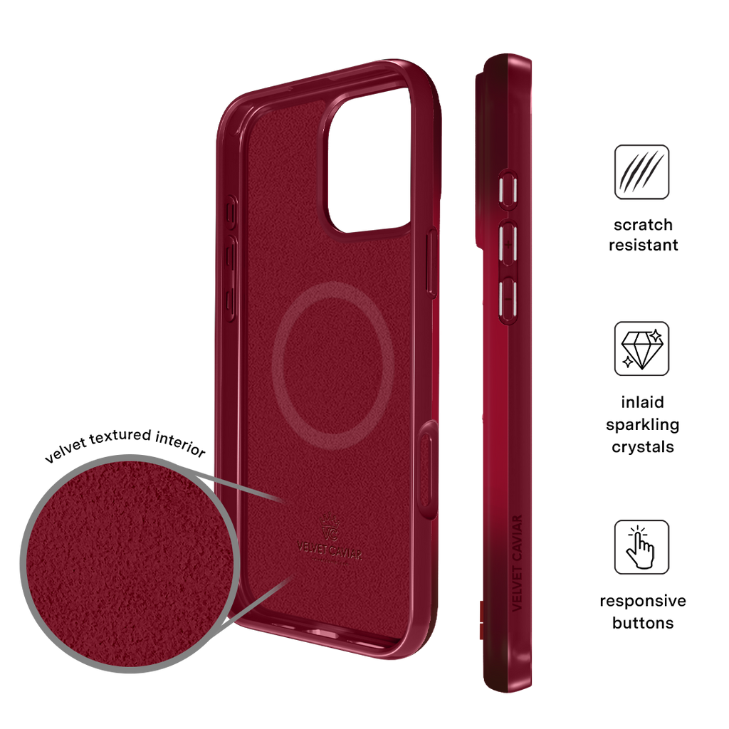 Black Cherry Crystal iPhone Case