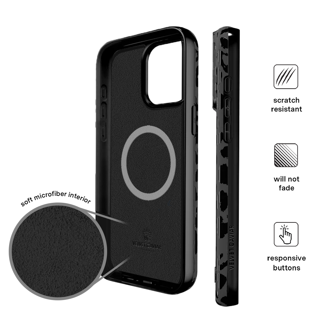 Black Leopard iPhone Case