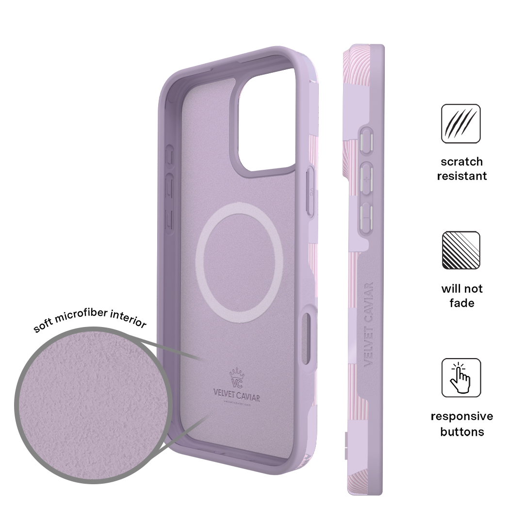 Lilac Vibe Checkered iPhone Case