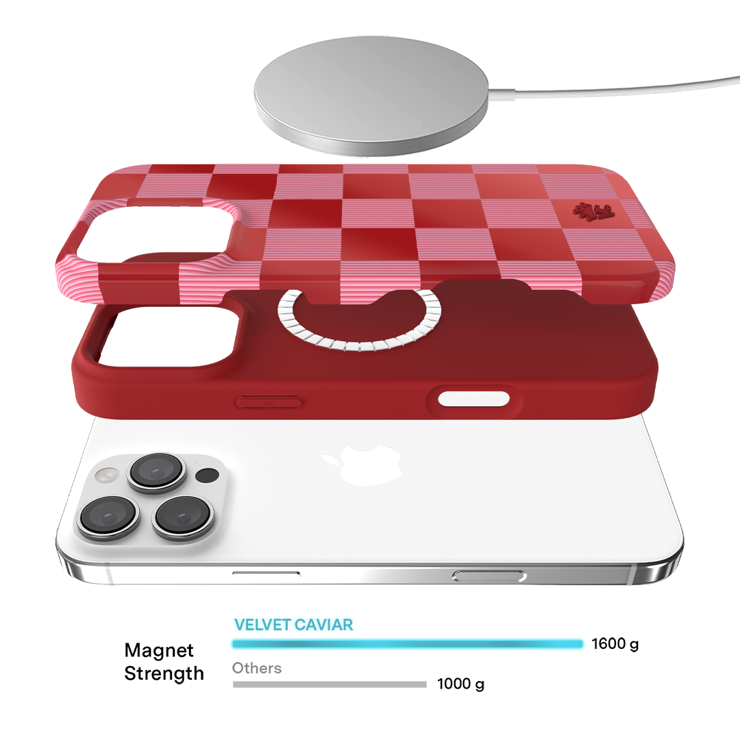 Rose Vibe Checkered iPhone Case