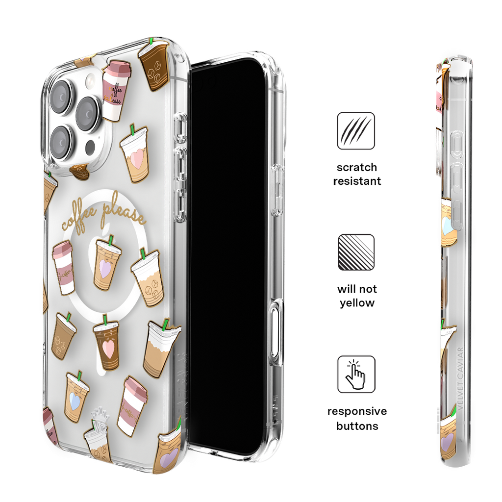 Coffee First iPhone Case