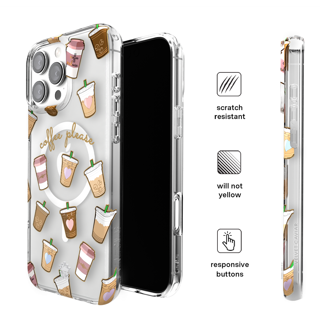 Coffee First iPhone Case