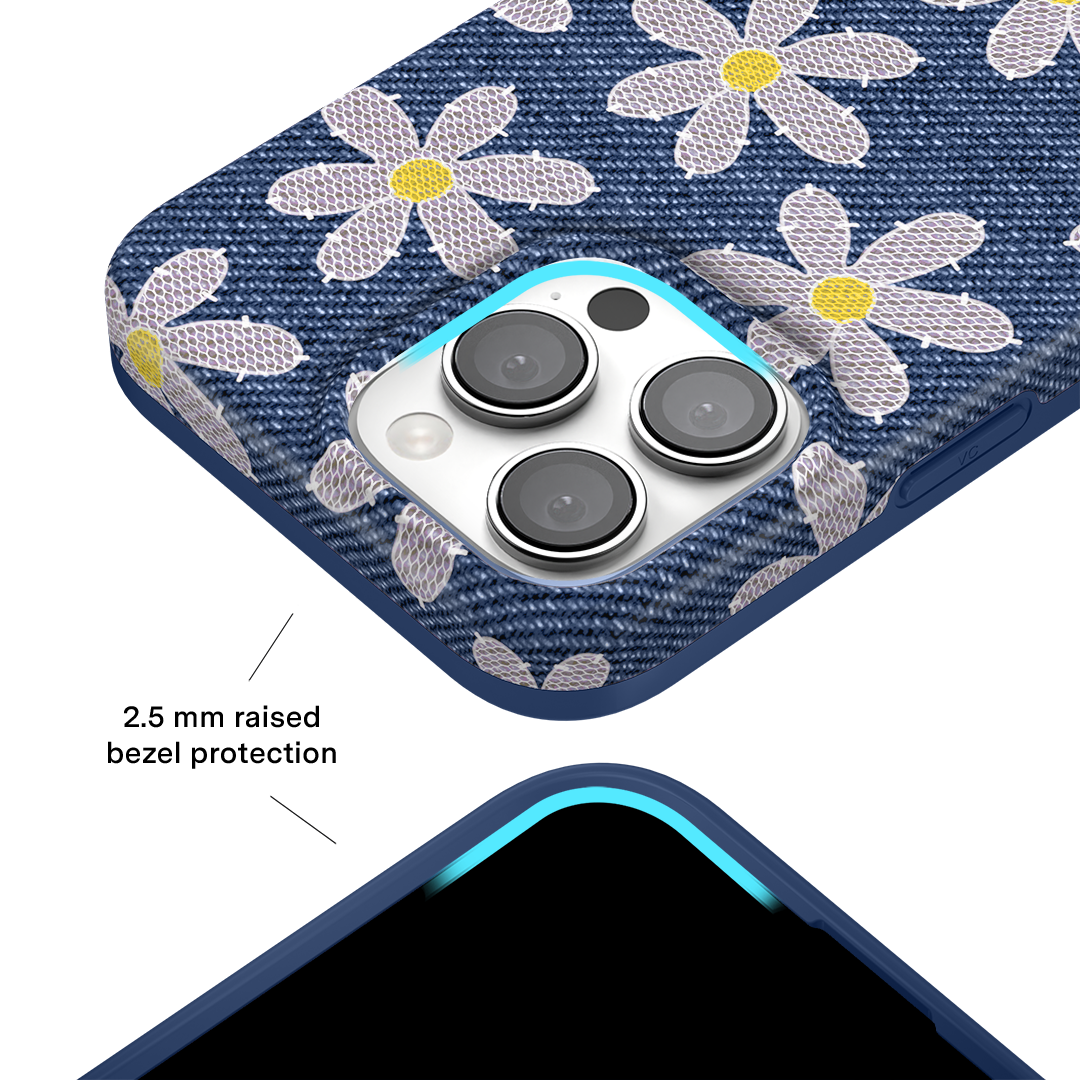 Denim Daisy iPhone Case