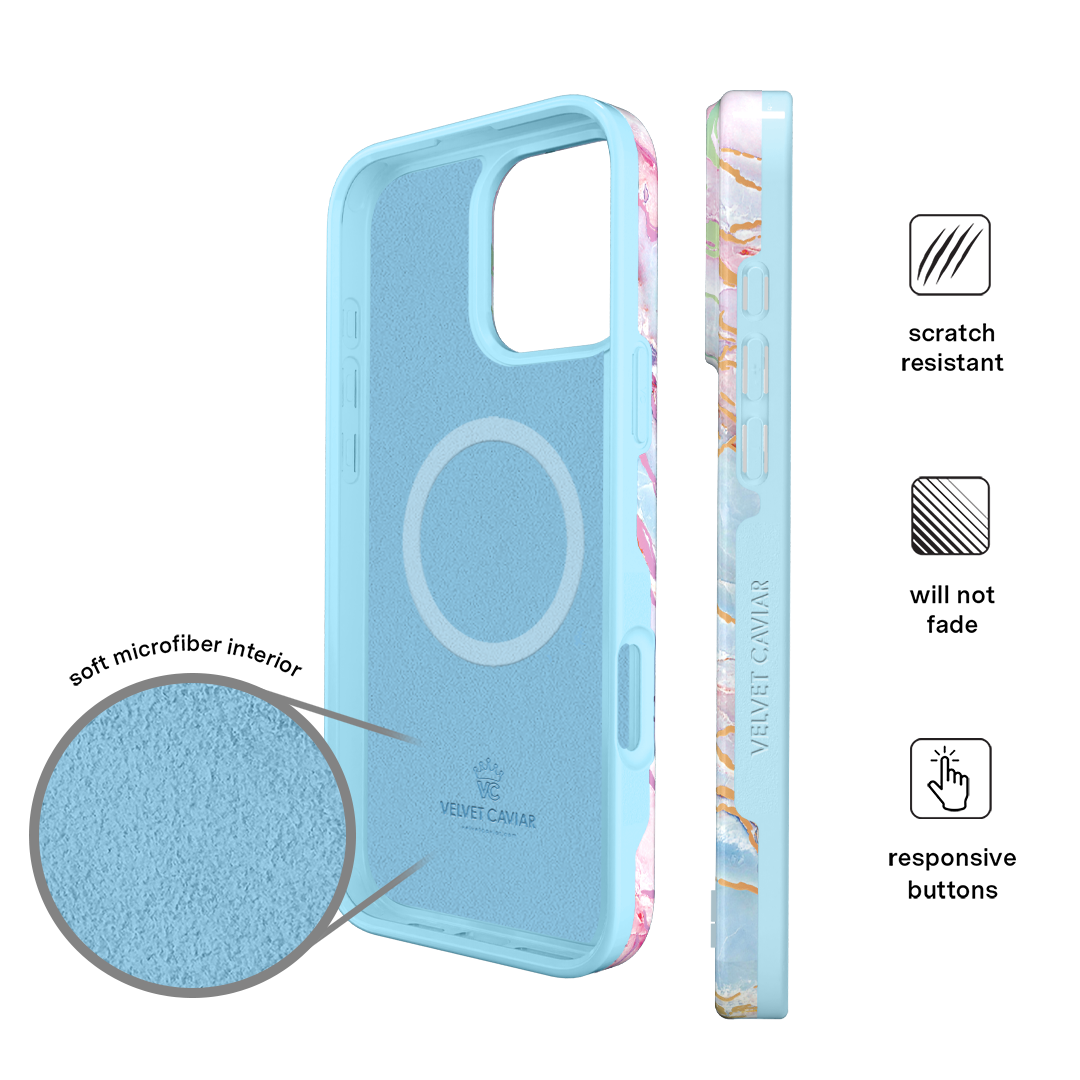 Holo Moonstone Marble iPhone Case