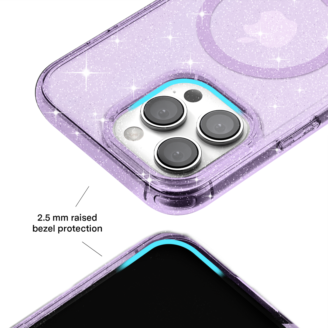 Lilac Stardust Glitter iPhone Case