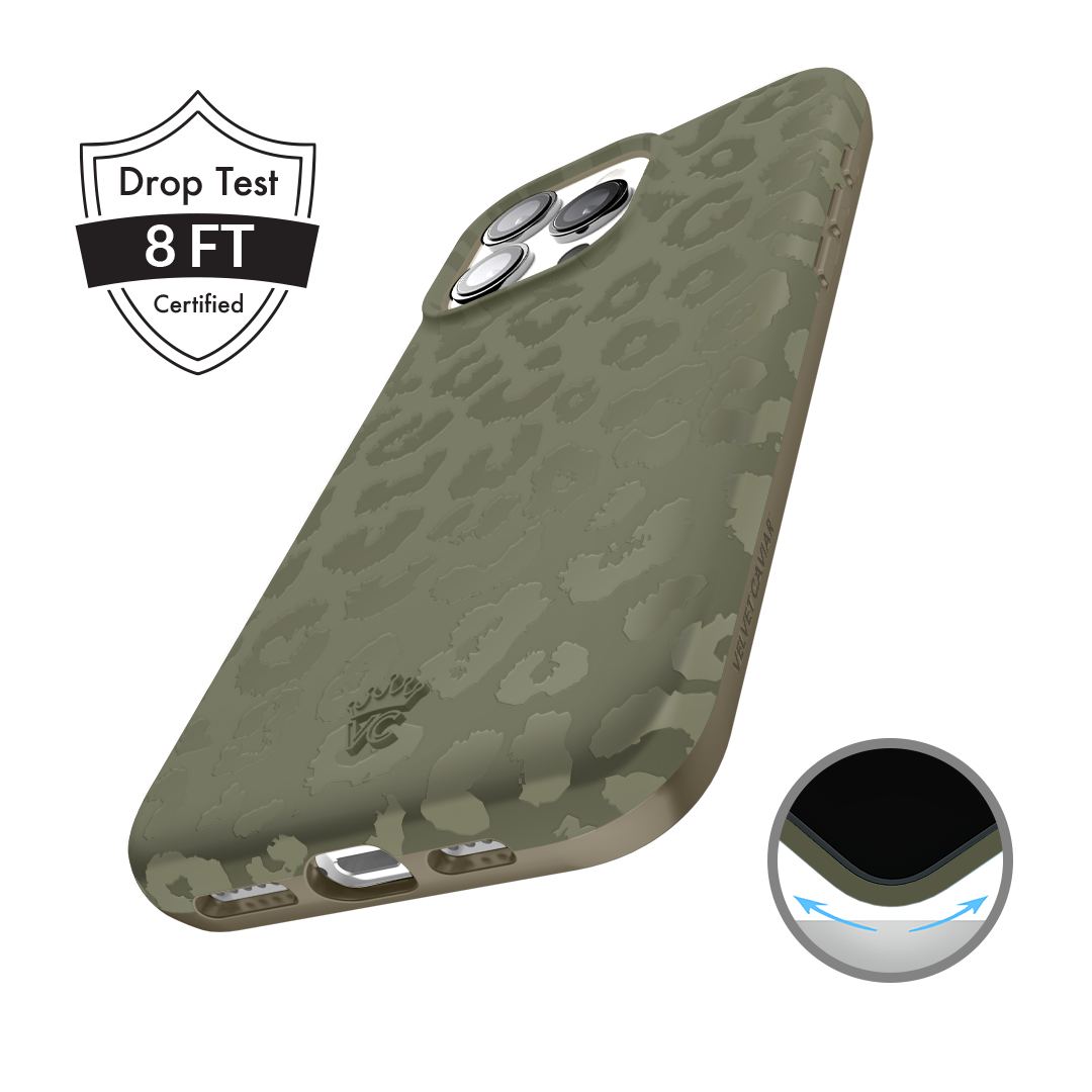 Olive Leopard iPhone Case