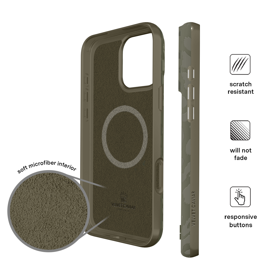 Olive Leopard iPhone Case