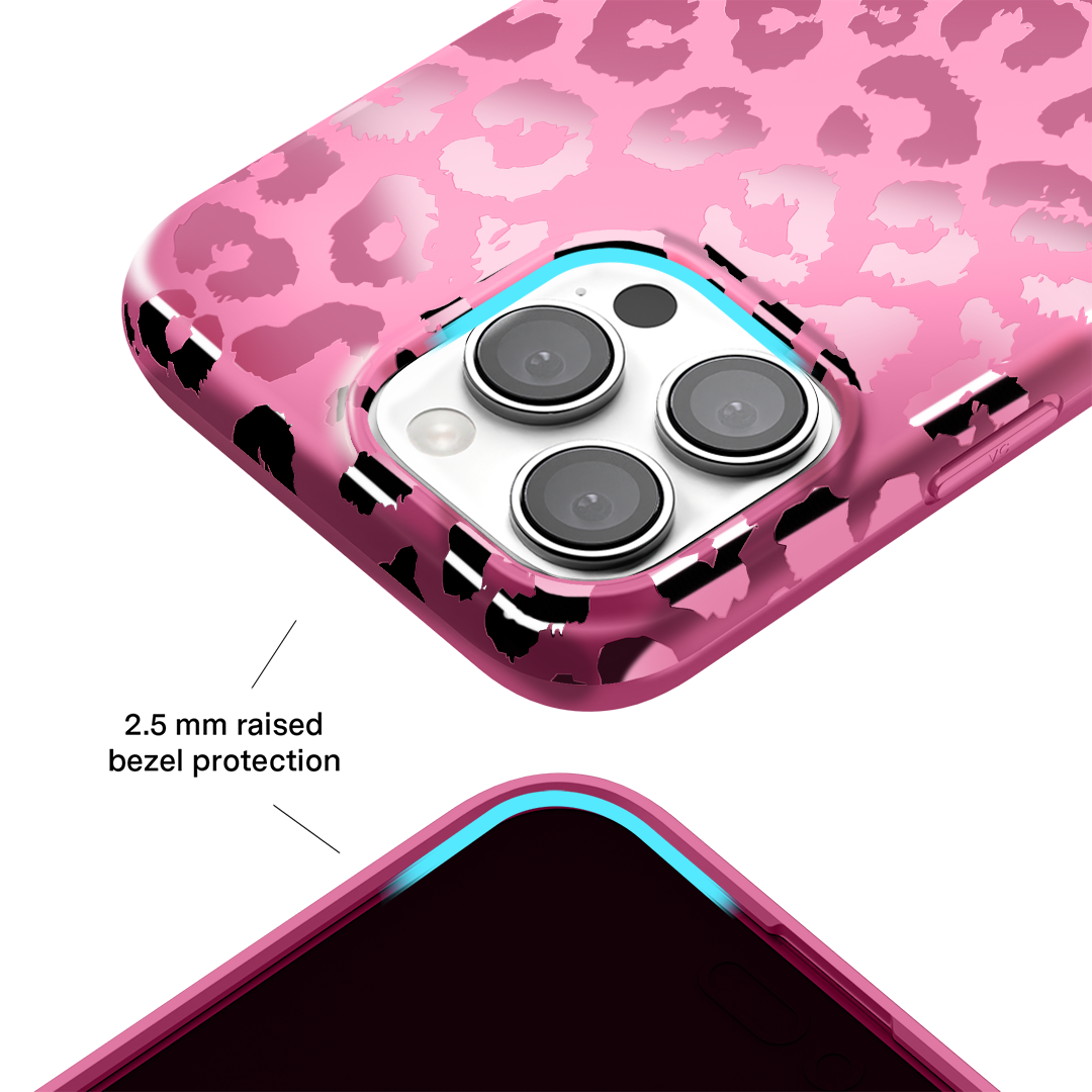 Pink Ruby Leopard iPhone Case