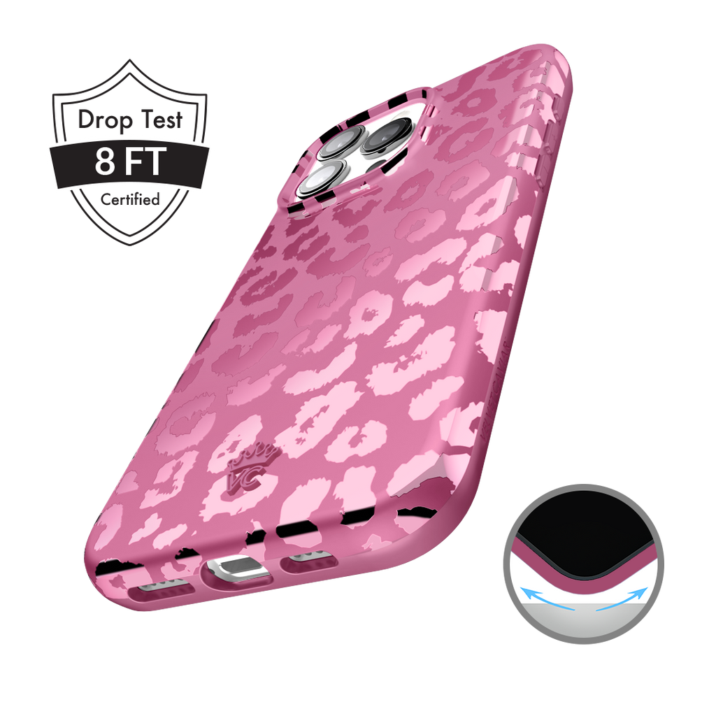 Pink Ruby Leopard iPhone Case