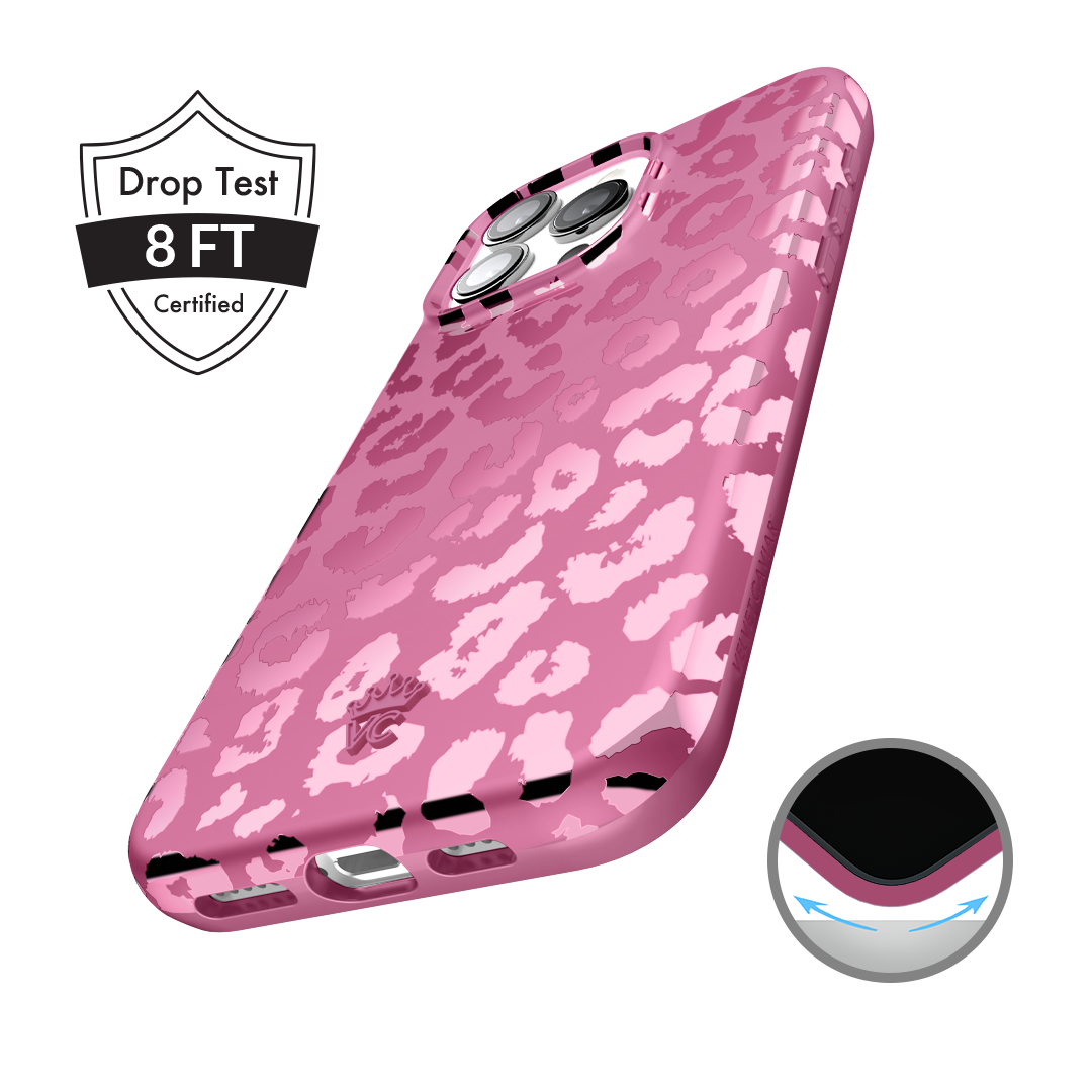 Pink Ruby Leopard iPhone Case