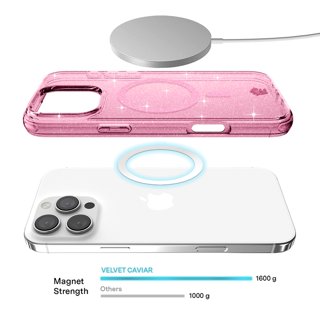 Pink Stardust Glitter iPhone Case