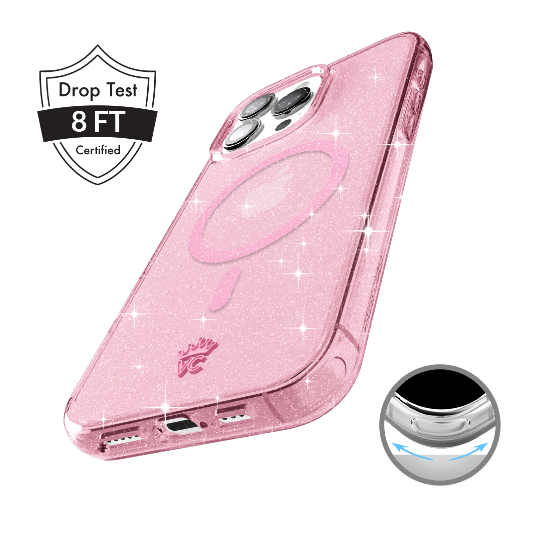 Pink Stardust Glitter iPhone Case