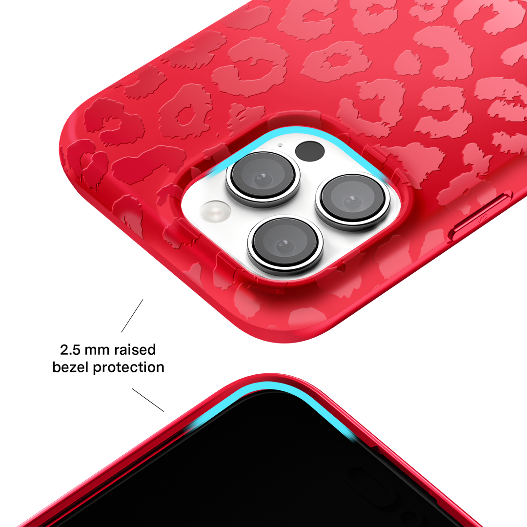 Red Hot Leopard iPhone Case