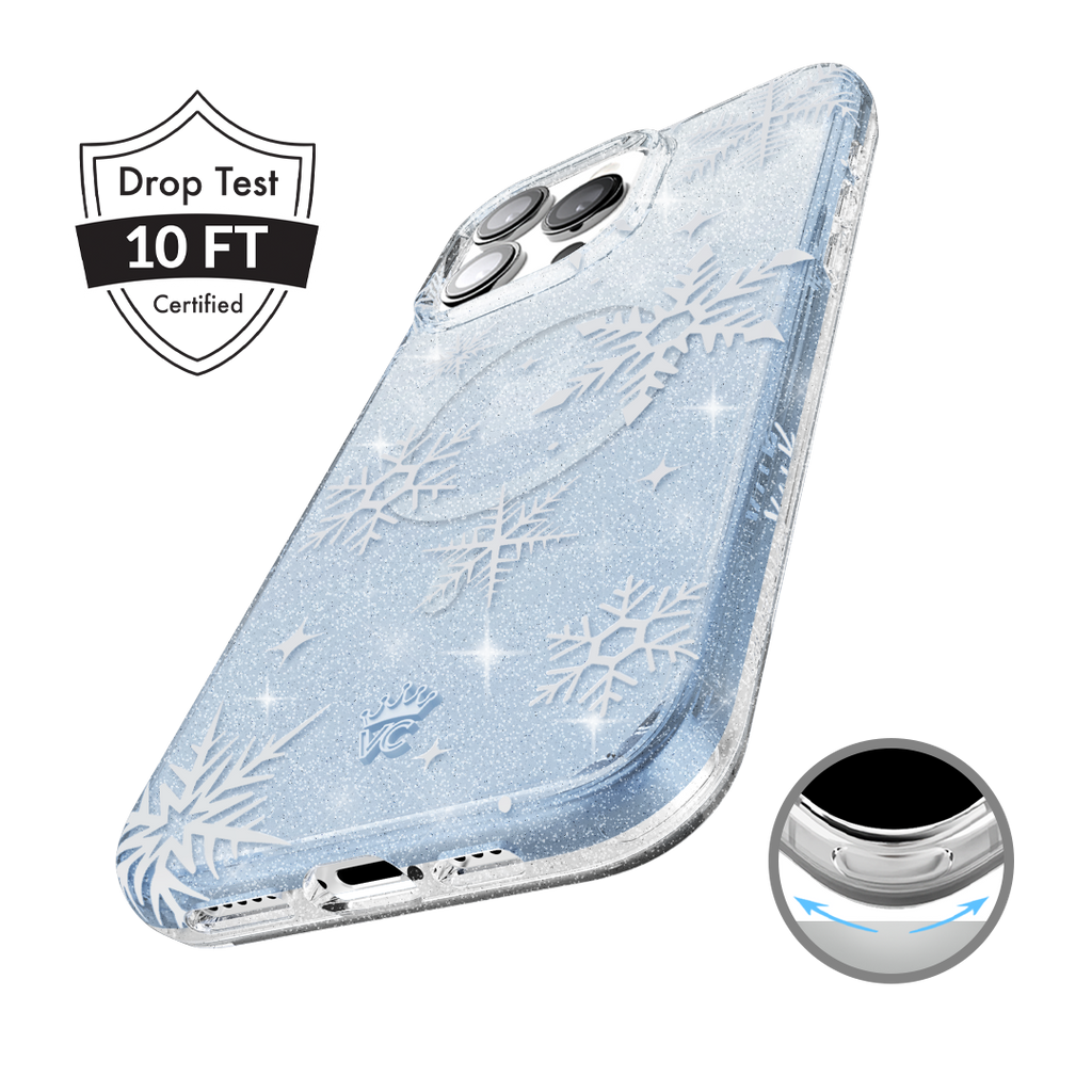 Snow Angel Glitter iPhone Case