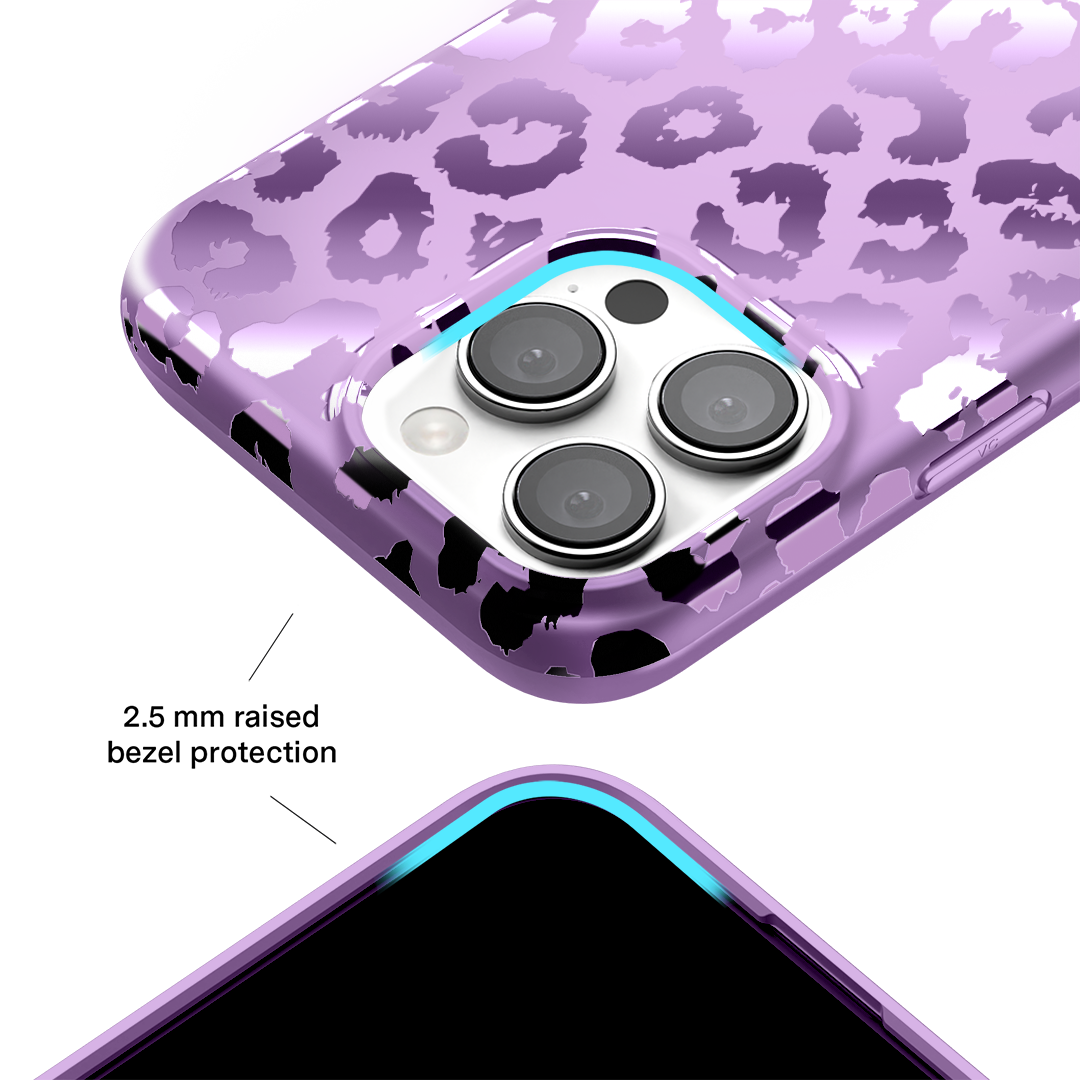 Amethyst Leopard iPhone Case