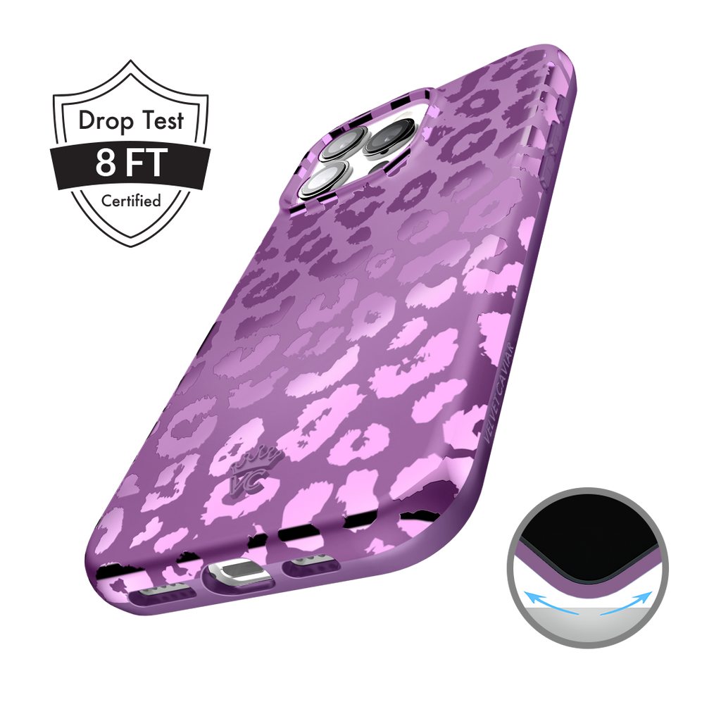 Amethyst Leopard iPhone Case