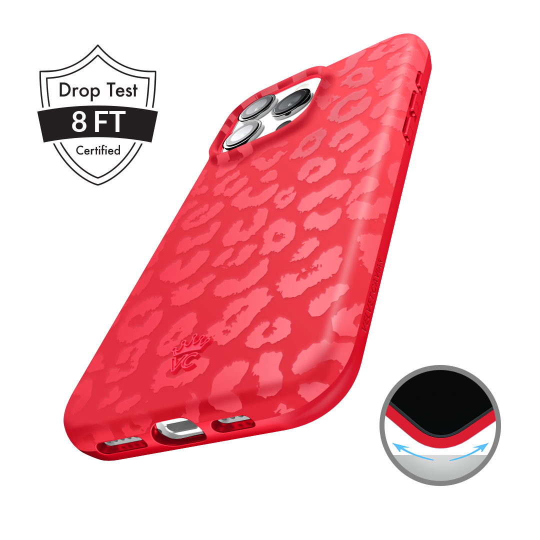 Red Hot Leopard iPhone Case