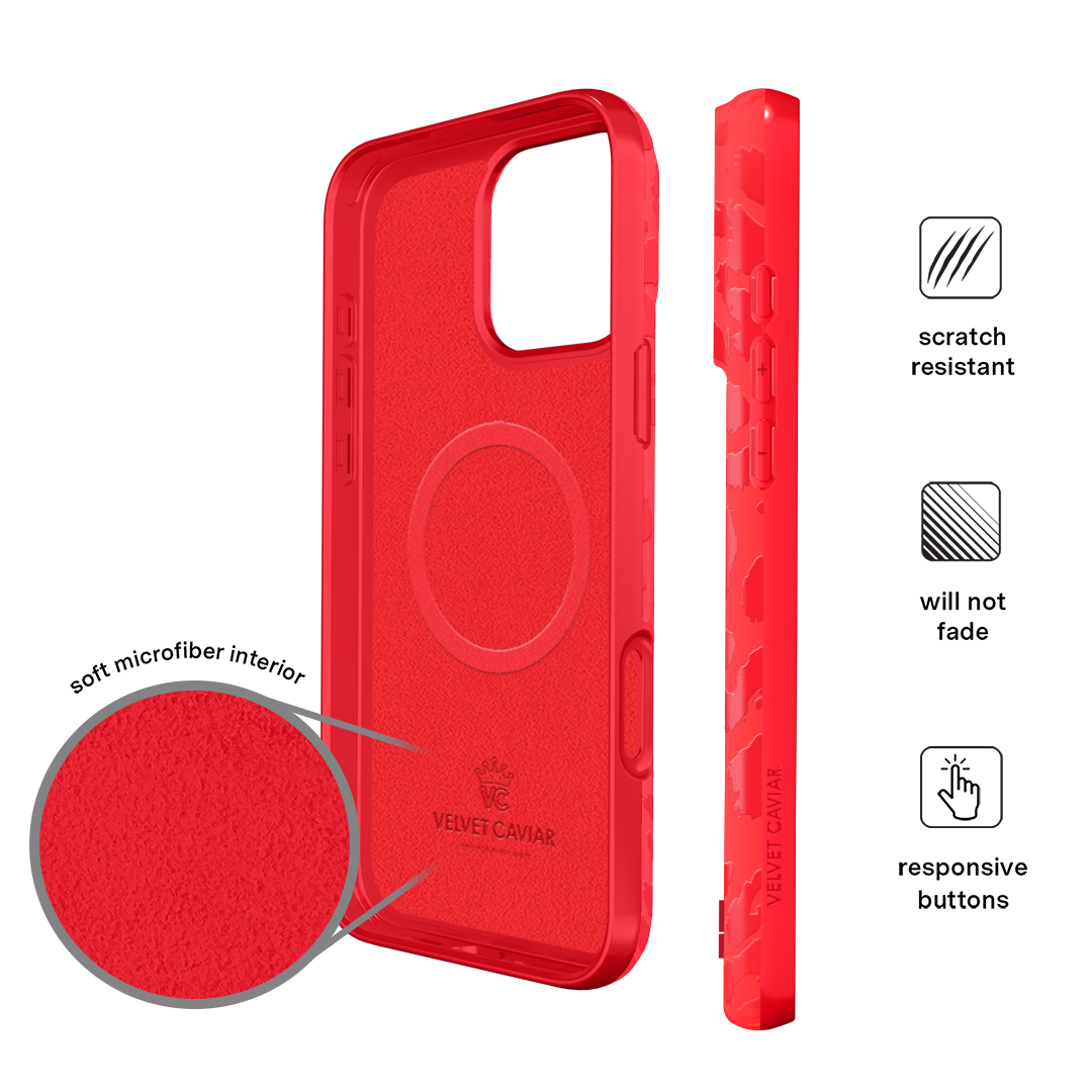 Red Hot Leopard iPhone Case