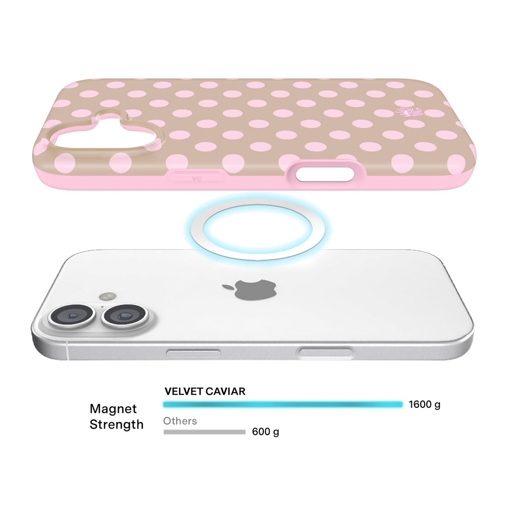 Brown Sugar Polka Dot iPhone Case