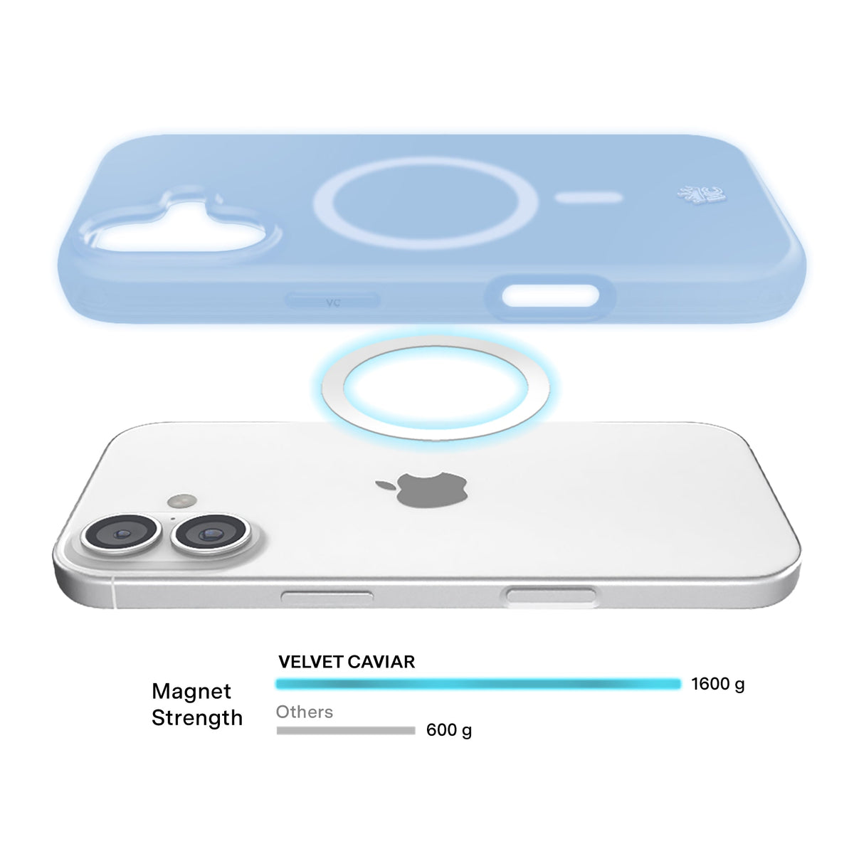 Glacier Blue Jelly iPhone Case