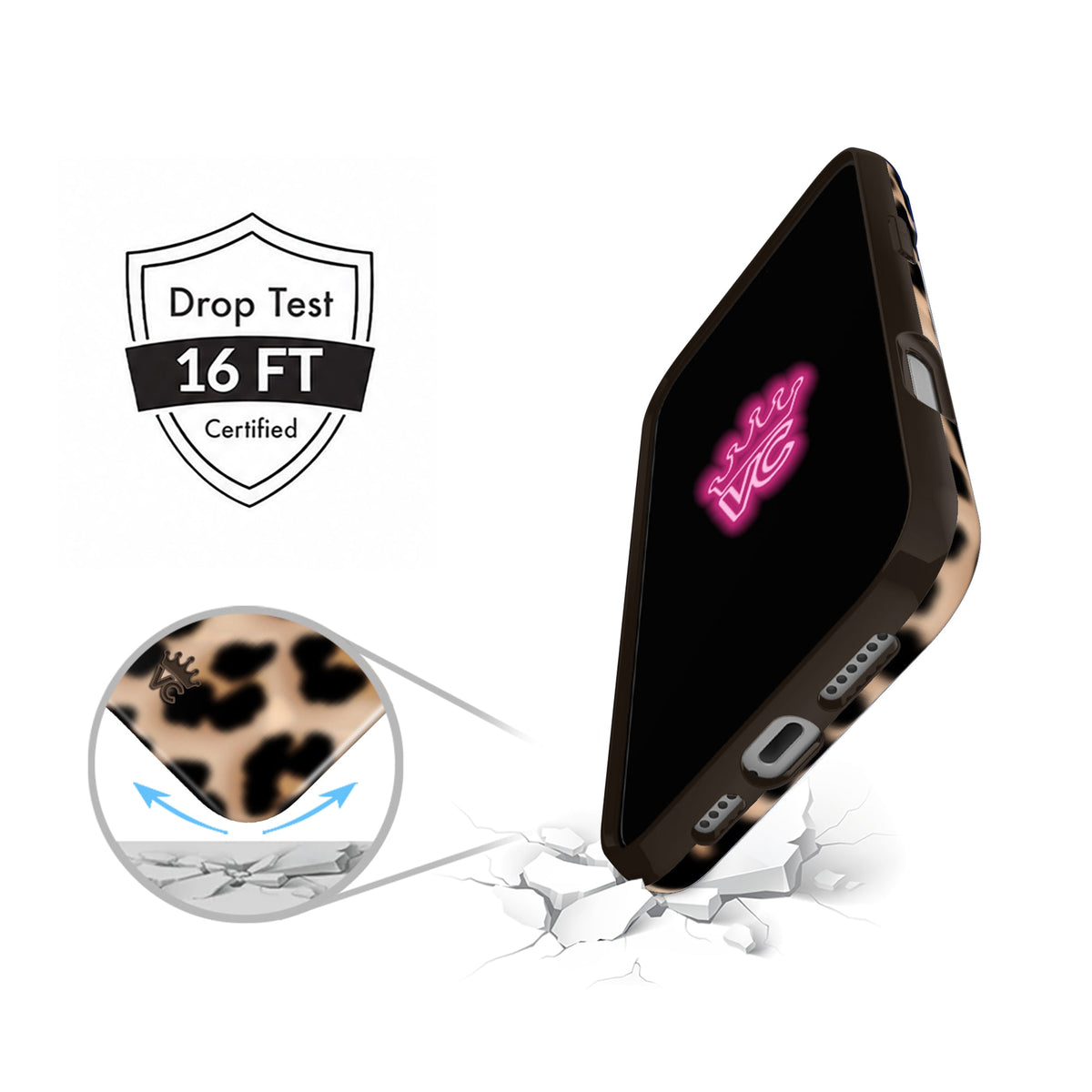 It Girl Blonde Leopard iPhone Case