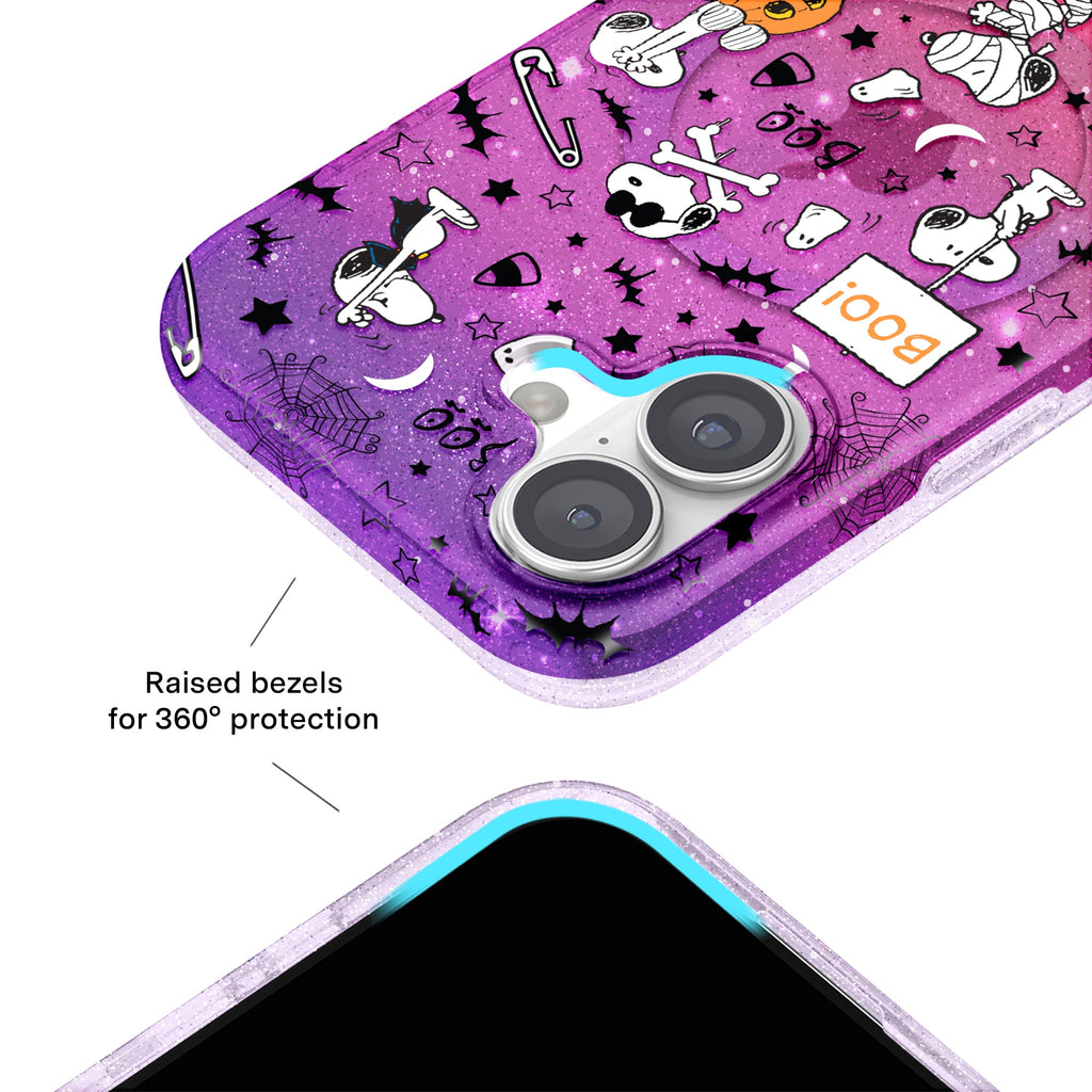 Snoopy Spooky Glitter iPhone Case