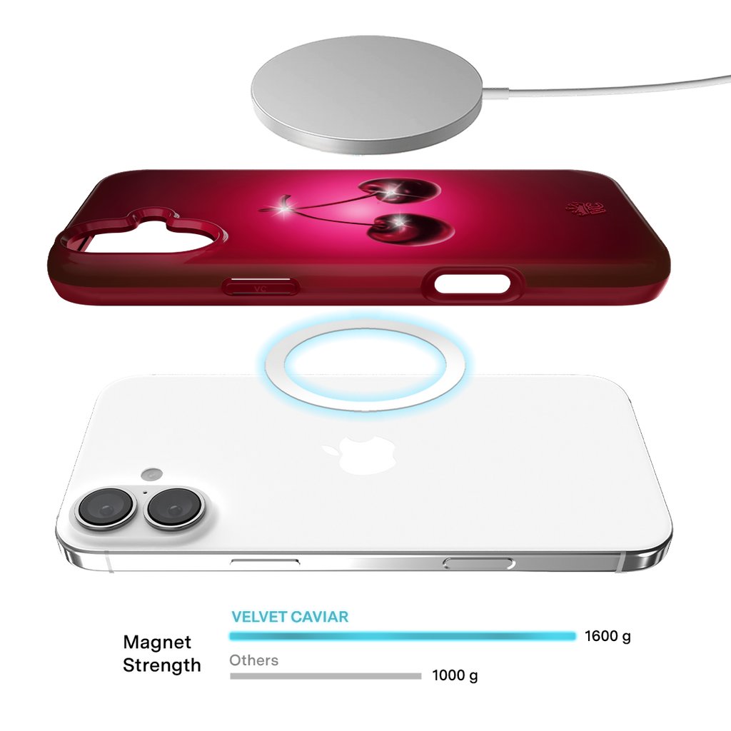 Black Cherry Crystal iPhone Case