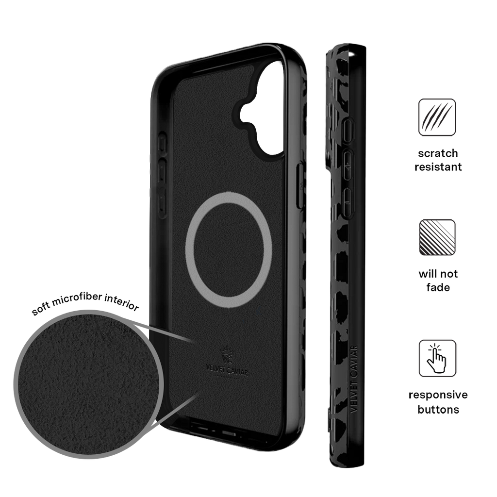 Black Leopard iPhone Case