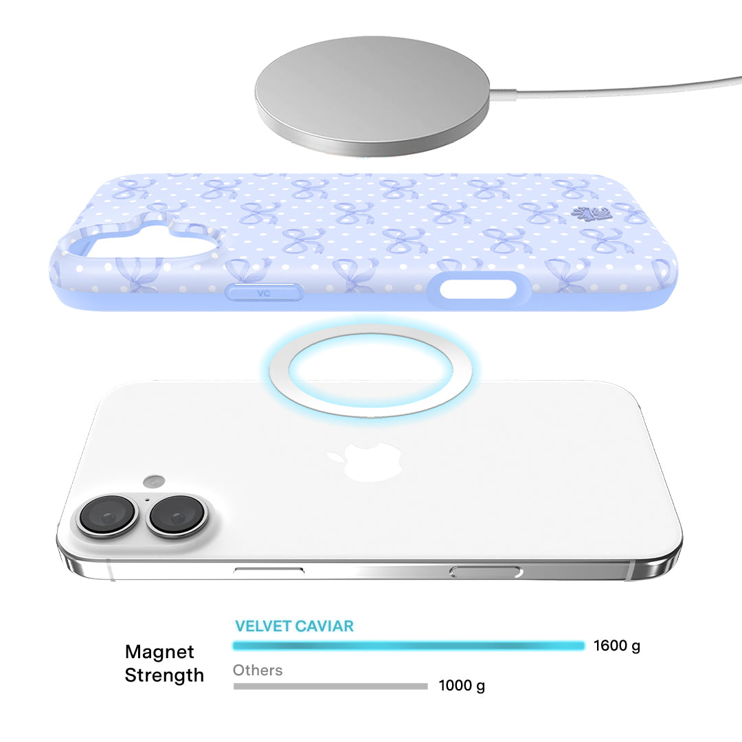 Lovely Blue Bows iPhone Case