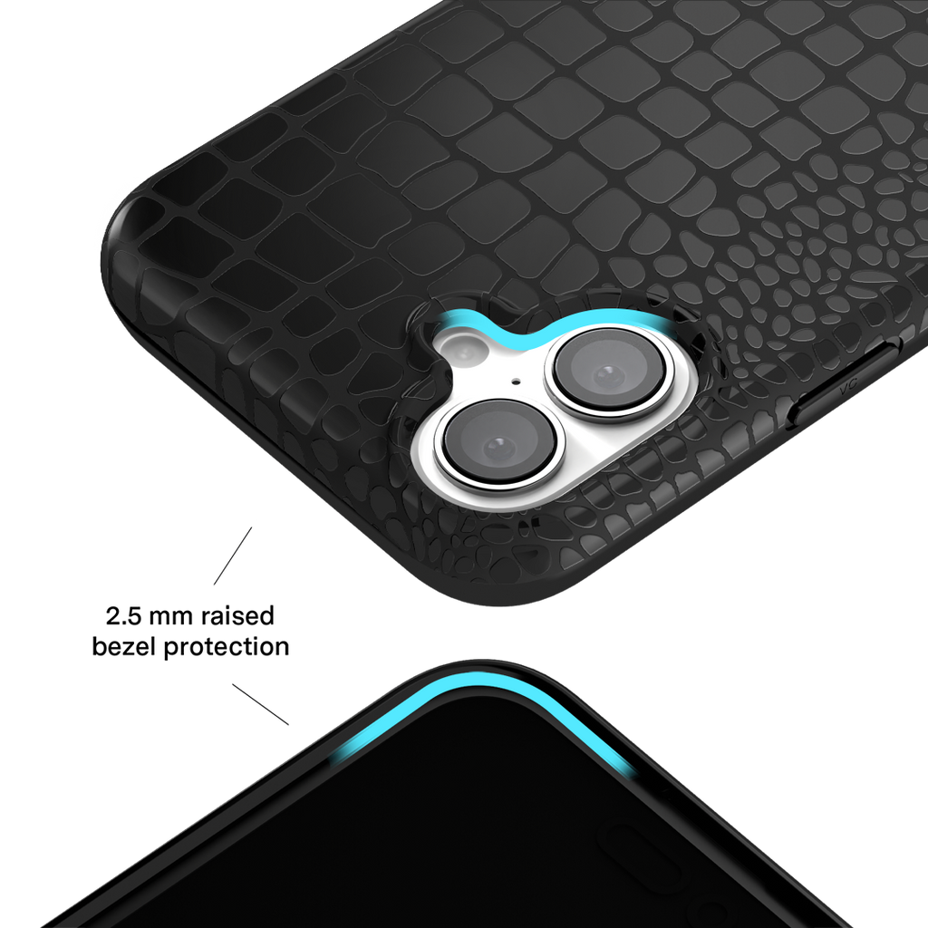 Black Croc iPhone Case
