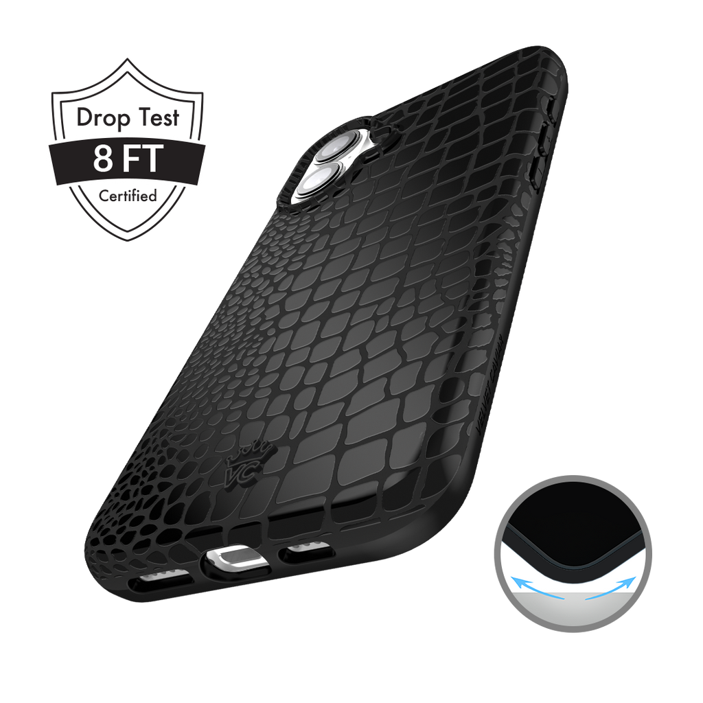 Black Croc iPhone Case
