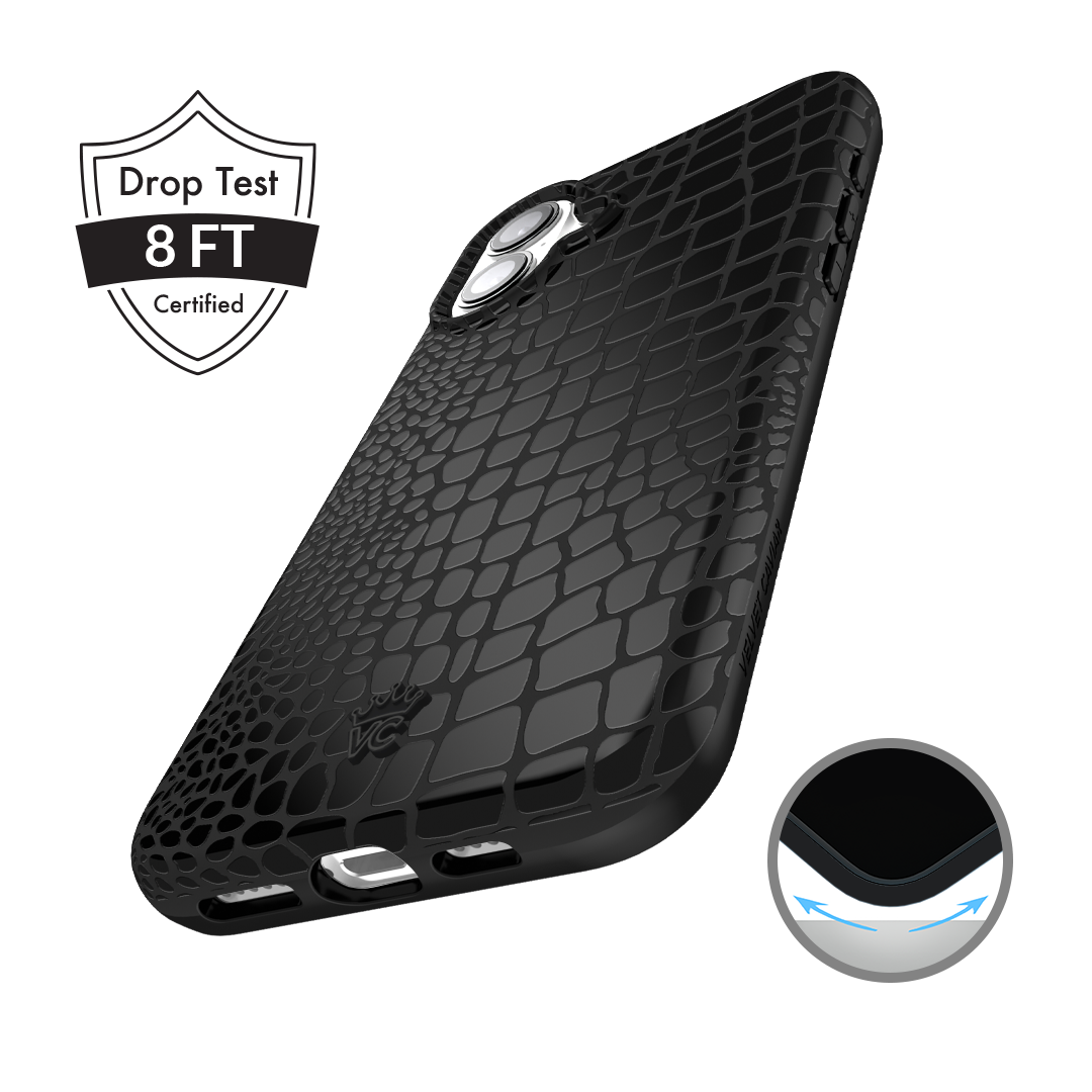 Black Croc iPhone Case