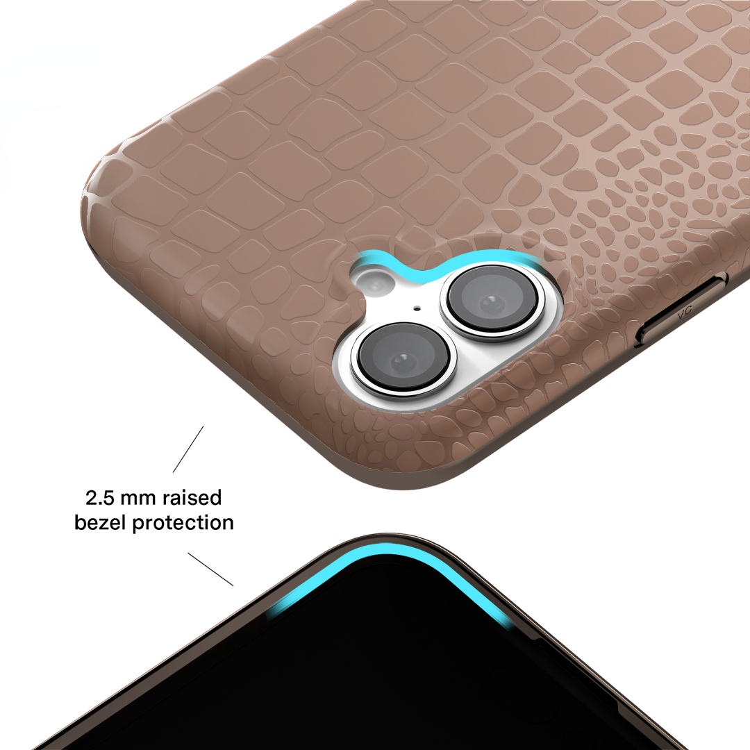 Khaki Croc iPhone Case