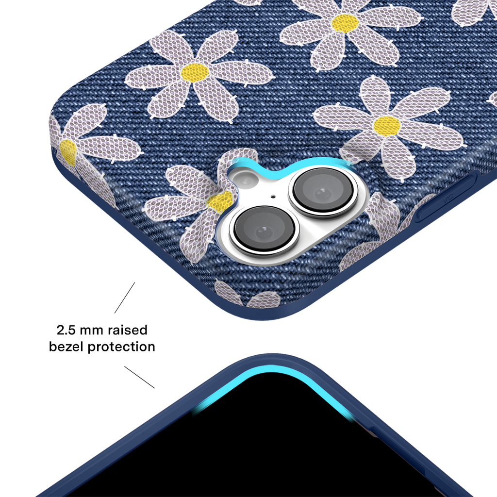 Denim Daisy iPhone Case