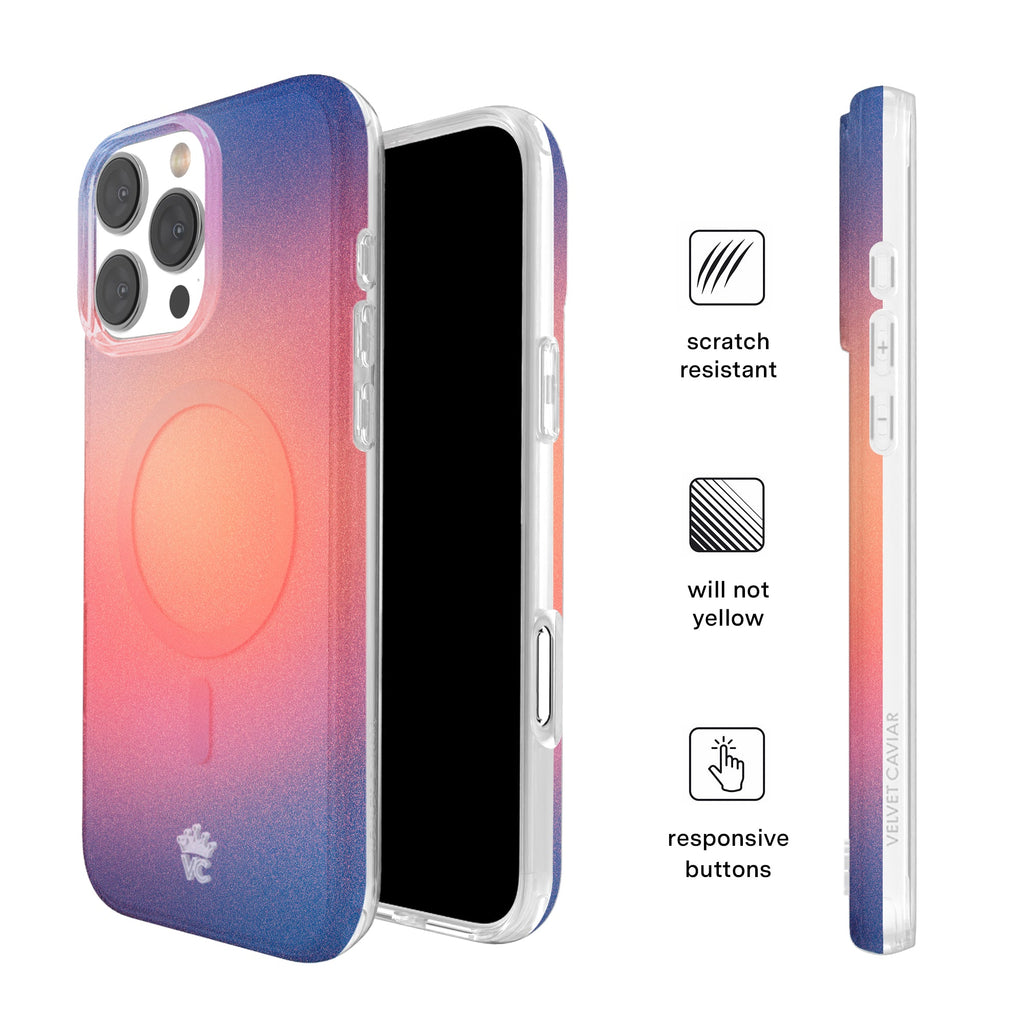 Sunset Glow Aura iPhone Case
