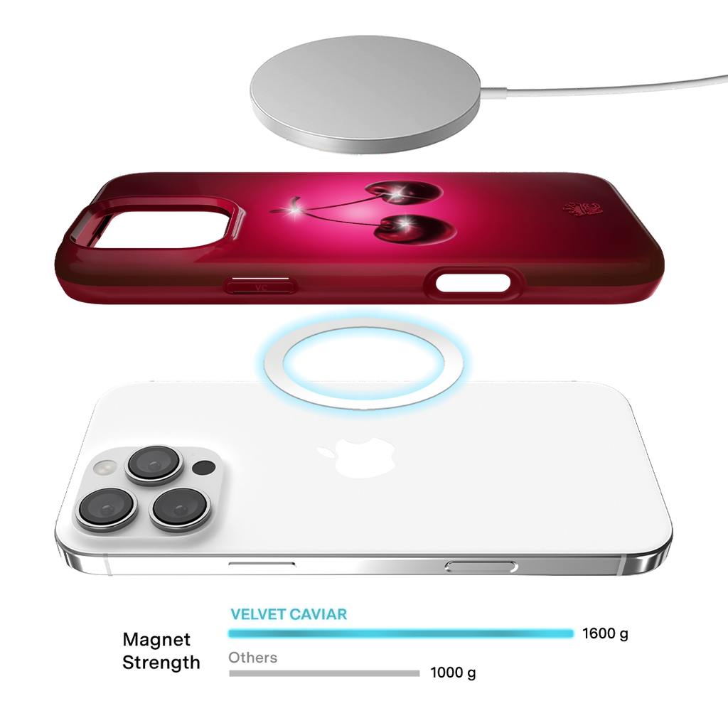 Black Cherry Crystal iPhone Case
