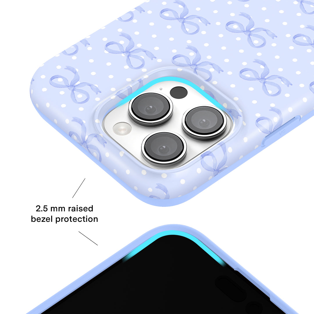 Lovely Blue Bows iPhone Case