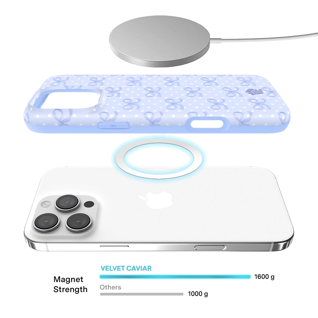 Lovely Blue Bows iPhone Case