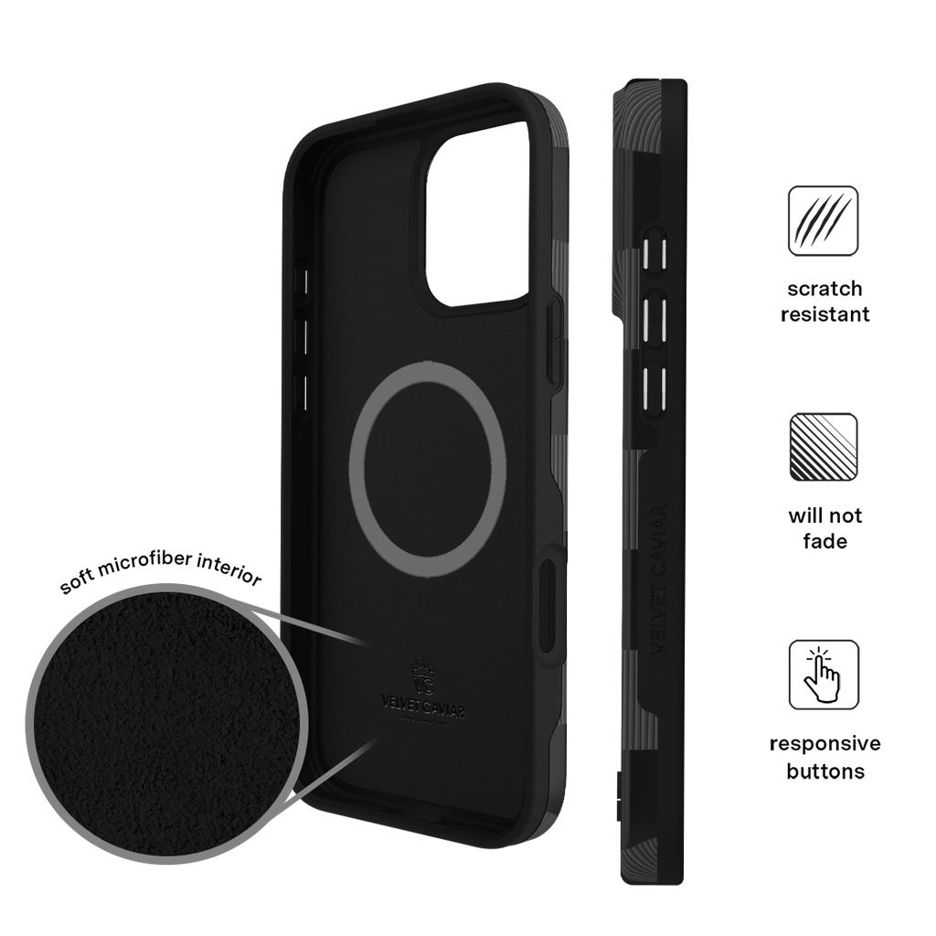 Noir Vibe Checkered iPhone Case