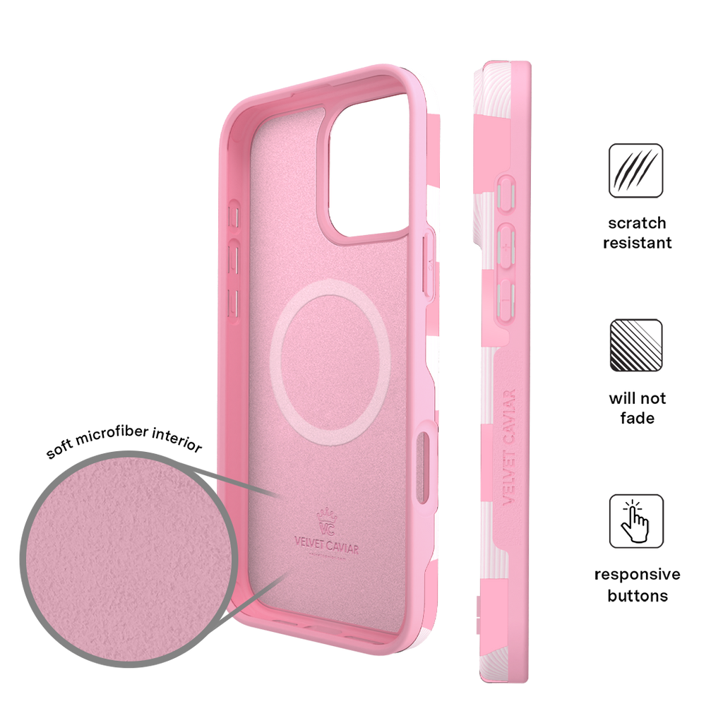 Pink Vibe Checkered iPhone Case