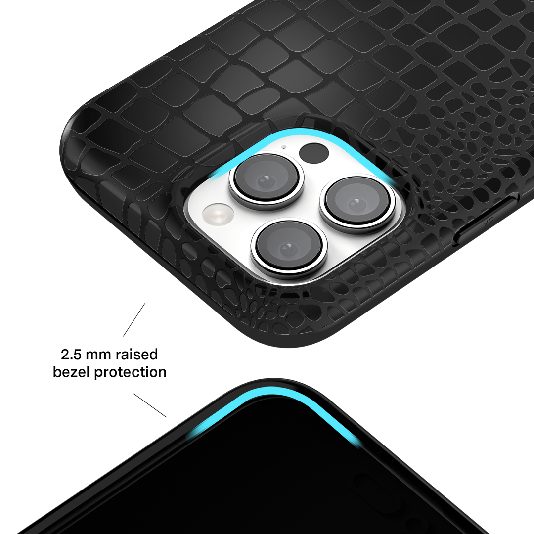 Black Croc iPhone Case