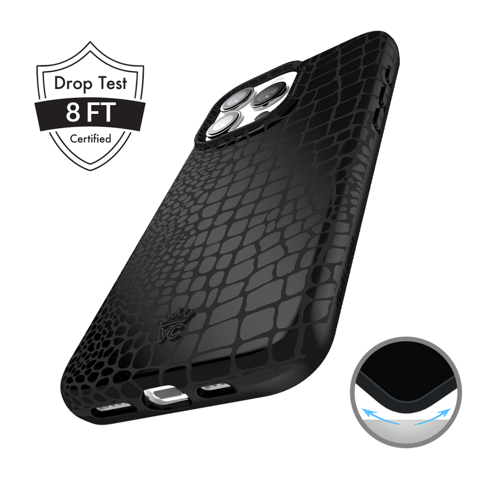 Black Croc iPhone Case
