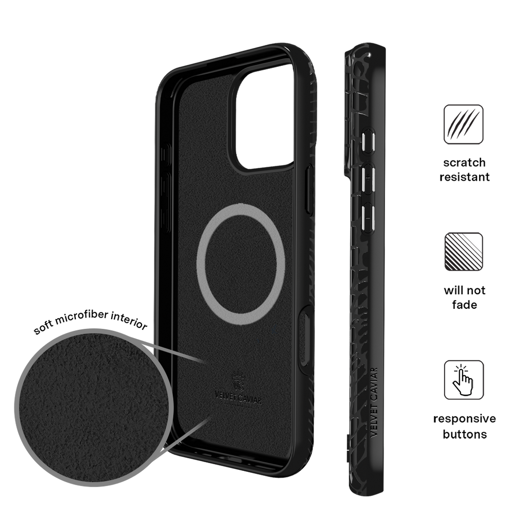 Black Croc iPhone Case