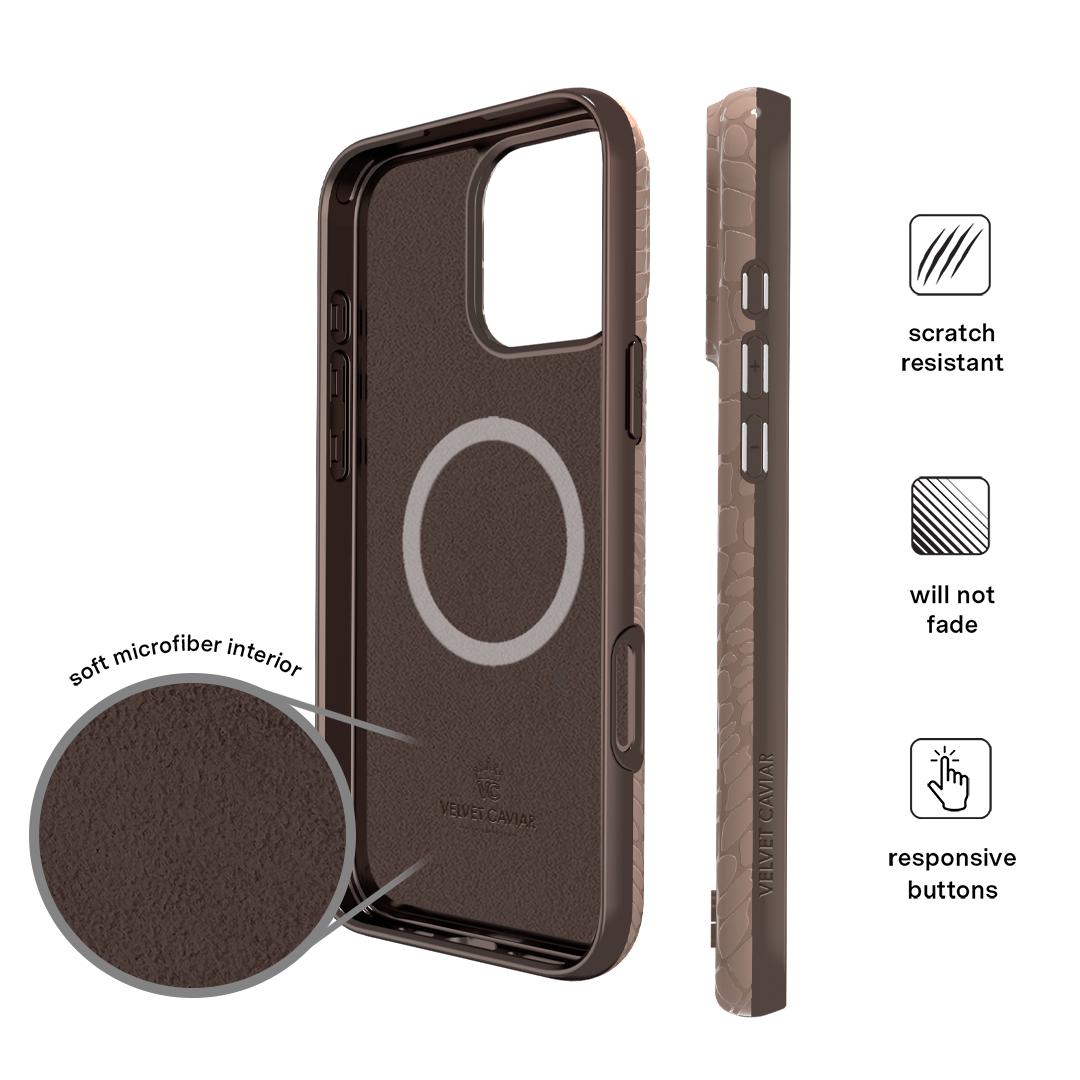 Khaki Croc iPhone Case