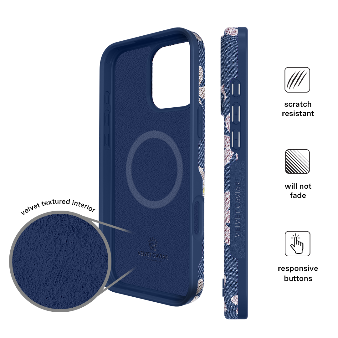 Denim Daisy iPhone Case