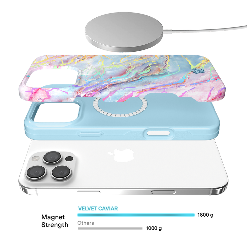 Holo Moonstone Marble iPhone Case